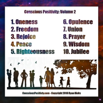 Conscious Positivity Volume 2 Back Cover